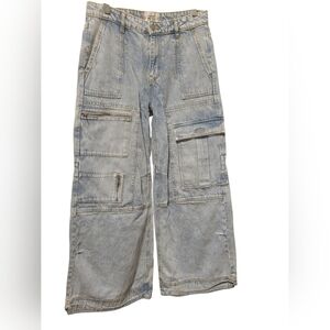 BDG Women's Light Blue Cargo Jeans